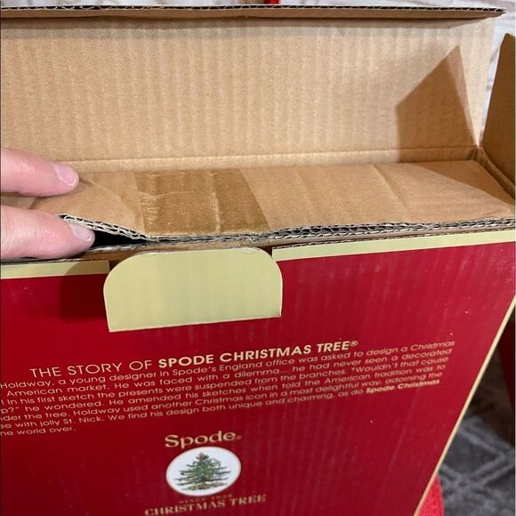 Spode Christmas Tree chip and dip bowl NWT - Picture 10 of 12